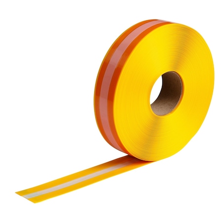Brady Floor Marking Tape, Vinyl, 2 in W., 100 ft L., 0.050 in Thickness 152109